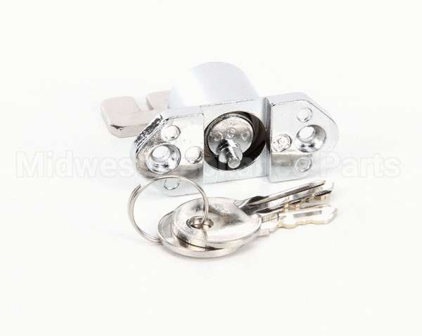 06001536 Glastender Lock, Cooler Door, With Two Keys, Chrome