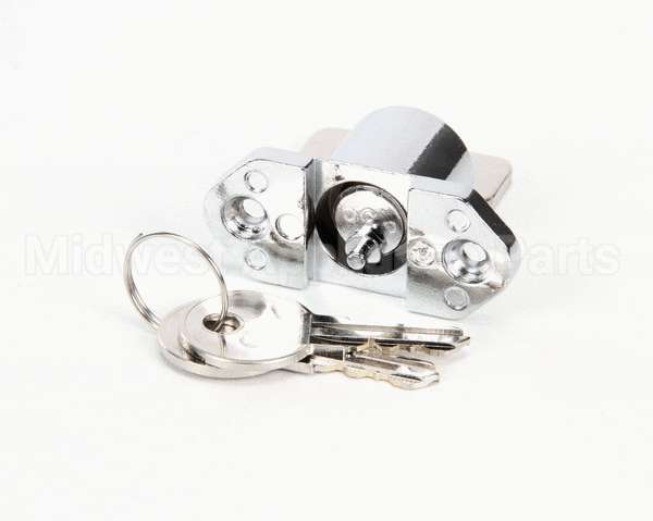 06001536 Glastender Lock, Cooler Door, With Two Keys, Chrome