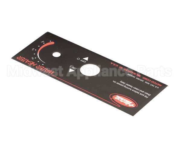 07.01.258.00 Hatco Control Plate,Fr Series