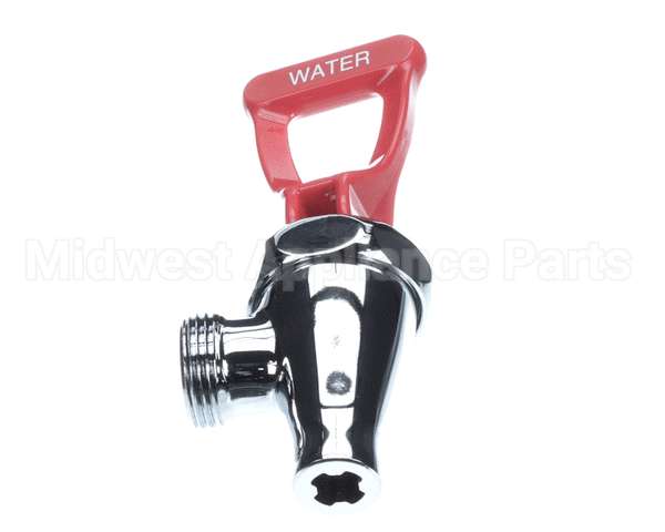 07094.0100 Bunn Faucet Assy, Red Hdl Crm Self