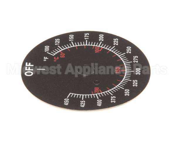 08-5839 Market Forge Label Dial Temp