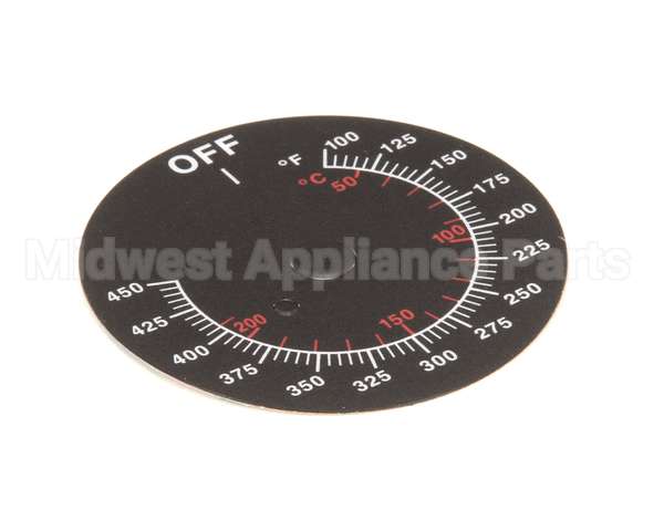 08-5839 Market Forge Label Dial Temp