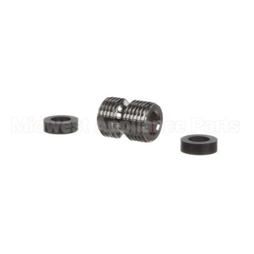 098A T&S Brass 3/4-14Un Male X Male Fitting W/ Hose Was