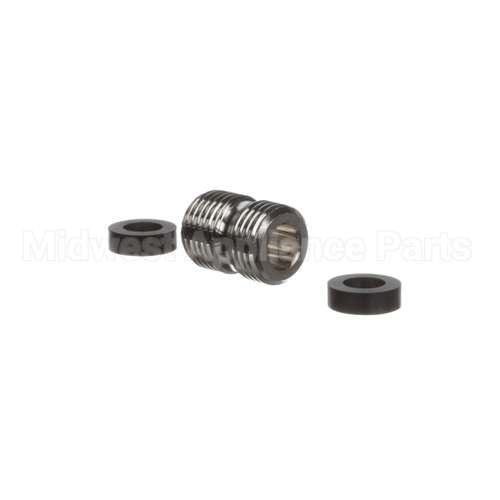 098A T&S Brass 3/4-14Un Male X Male Fitting W/ Hose Was