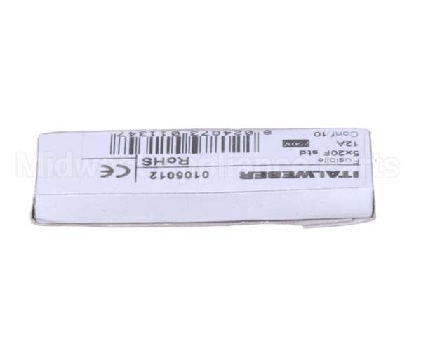 0C8375 Electrolux Professional Fuse; 250V 12A 5X20Mm; Set 10Pcs