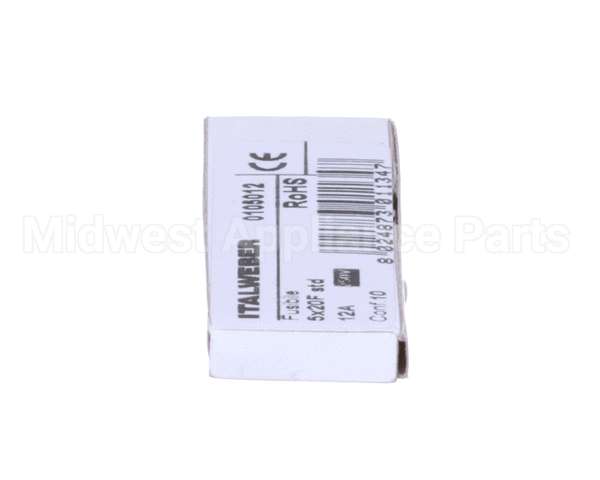 0C8375 Electrolux Professional Fuse; 250V 12A 5X20Mm; Set 10Pcs