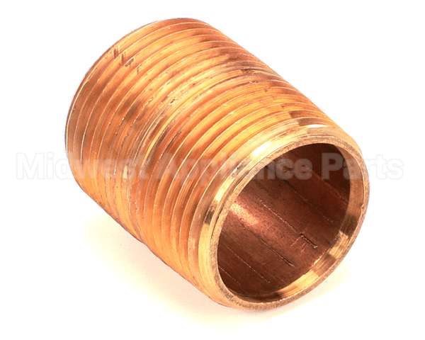 10-8287 Market Forge Close Nipple 1 Ips, Brass