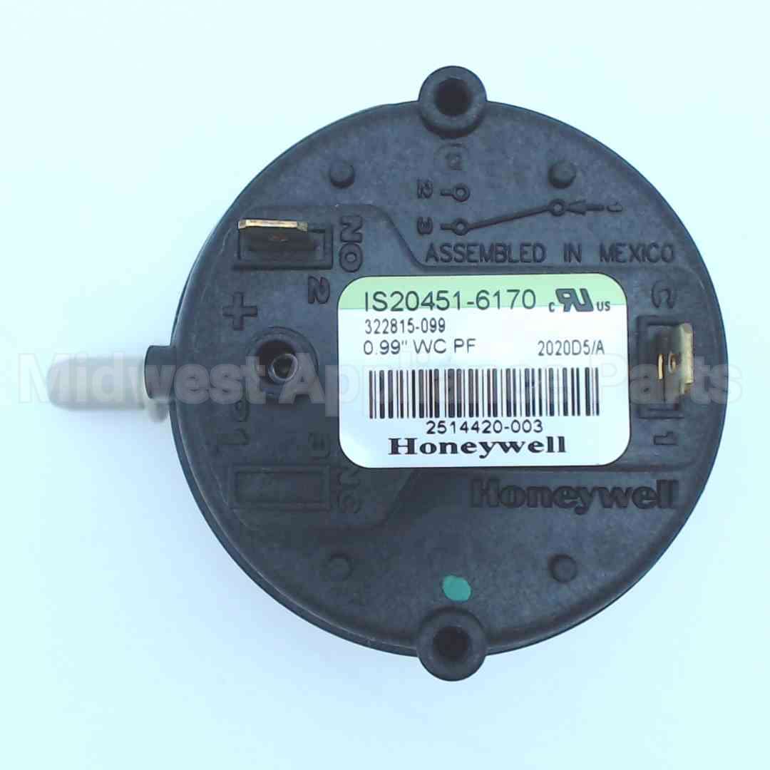 100112660 Lochinvar & A.o. Smith 0.99" Pressure Switch