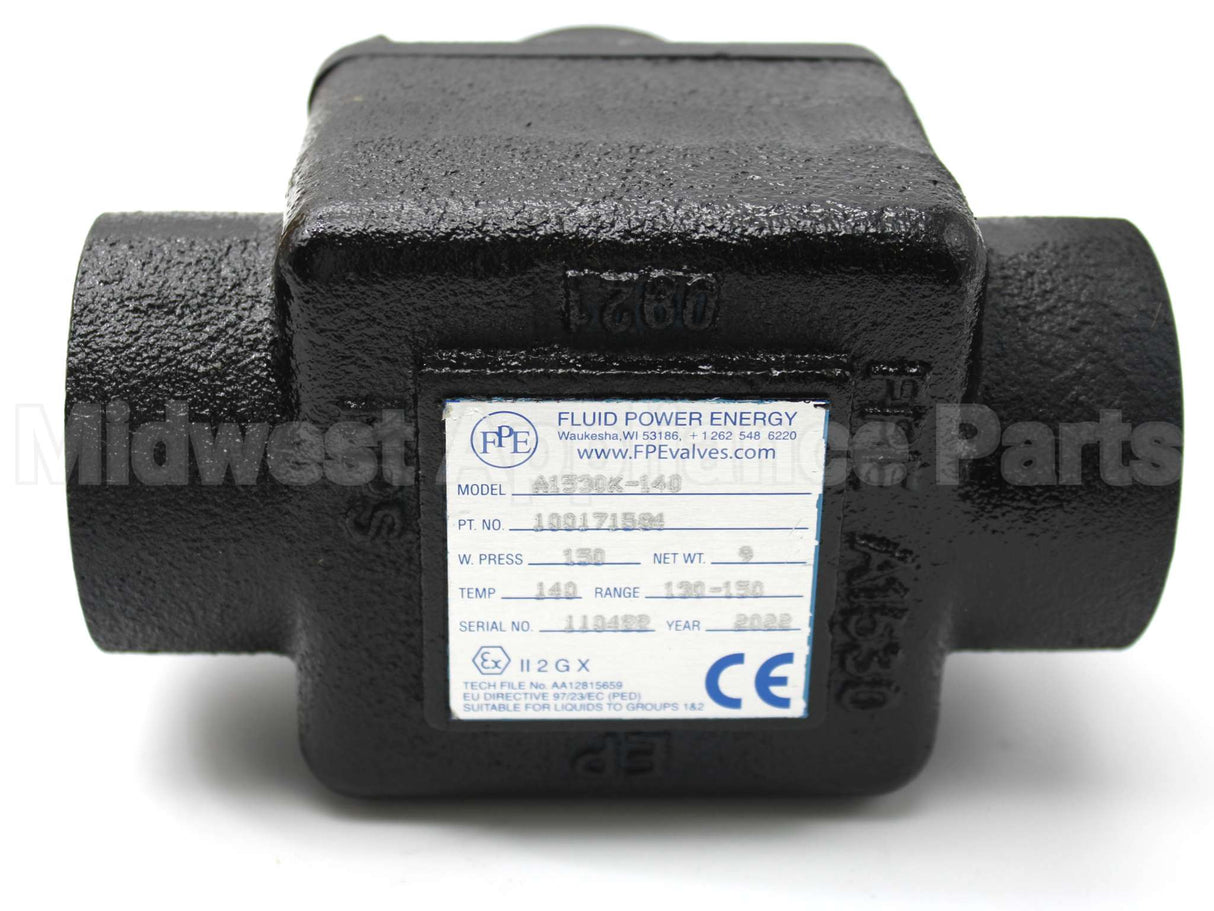 100171919 Lochinvar & A.o. Smith 1.5"Lowtempvalve Upto55Gpm