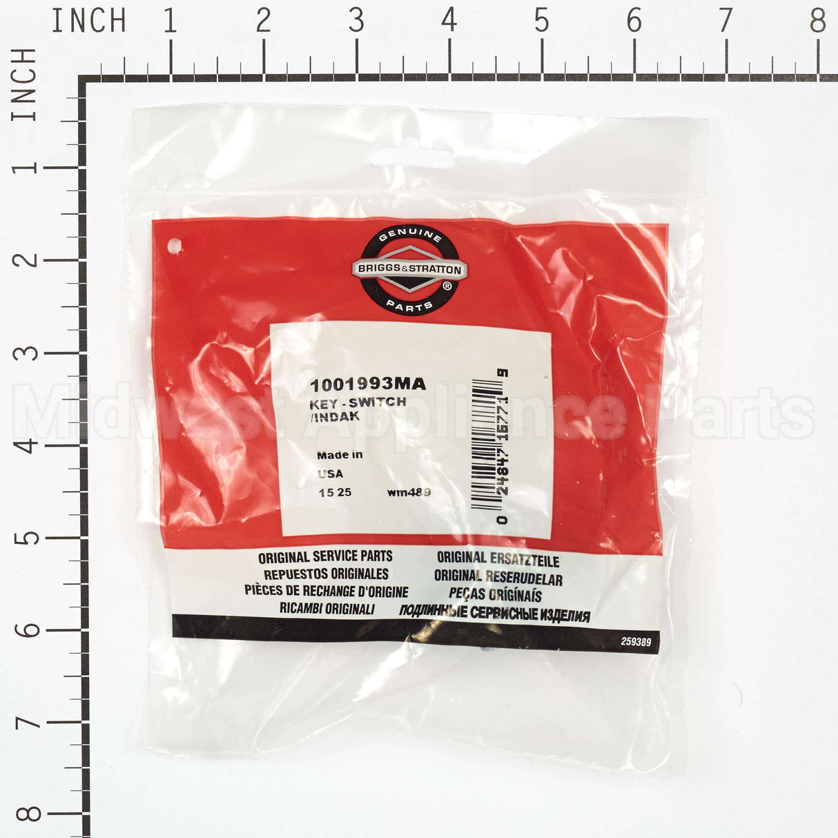 1001993MA Briggs & Stratton Key - Switch /Indak