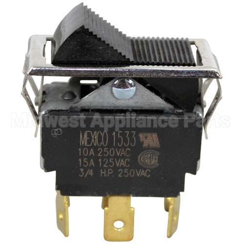 1011817 Compatible Southbend Switch, On/Off Black Rocker