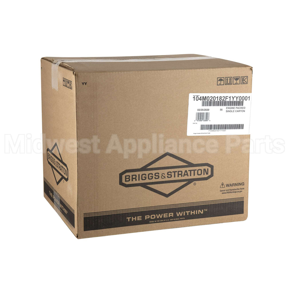 104M02-0182-F1 Briggs & Stratton Engine Packed Single Carton