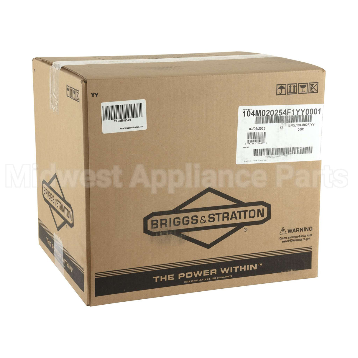 104M02-0254-F1 Briggs & Stratton Engine Packed Single Carton