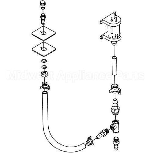 106428 Compatible Midwest Appliance Parts Kit, Conversion -Descaler Port
