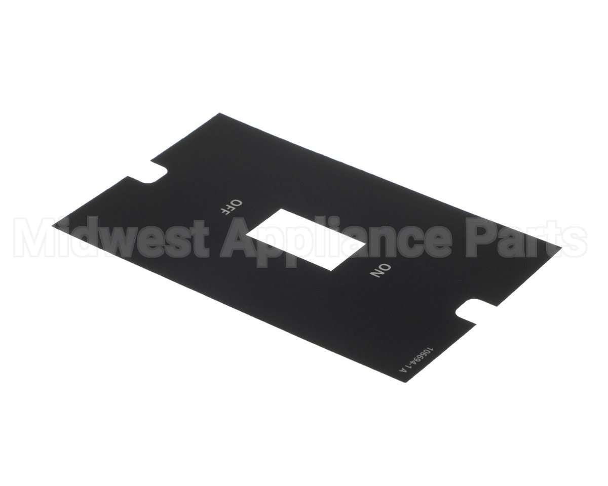 106694 Cleveland Label;Power Control Panel Switch No