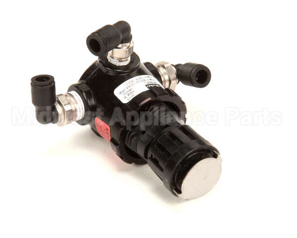 110130009 Doughpro Proluxe Regulator With Air Fittings Bl