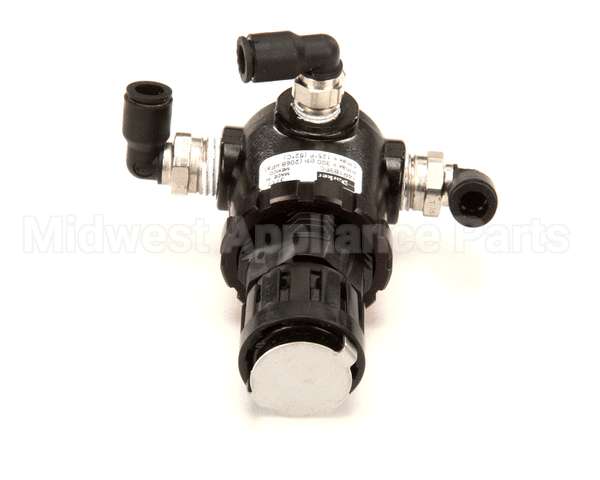 110130009 Doughpro Proluxe Regulator With Air Fittings Bl