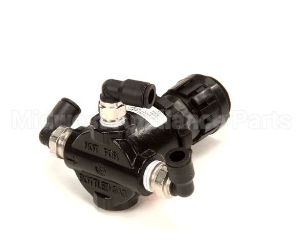 110130009 Doughpro Proluxe Regulator With Air Fittings Bl
