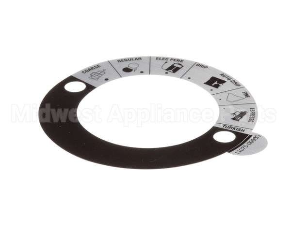 11075.0000 Bunn Decal, Grind Select-Dial