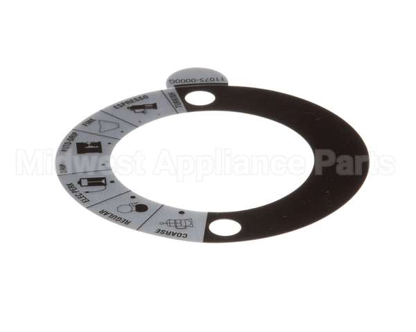 11075.0000 Bunn Decal, Grind Select-Dial