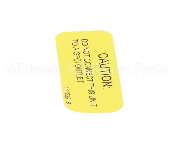 111239 Cleveland Label;Gfci Warning