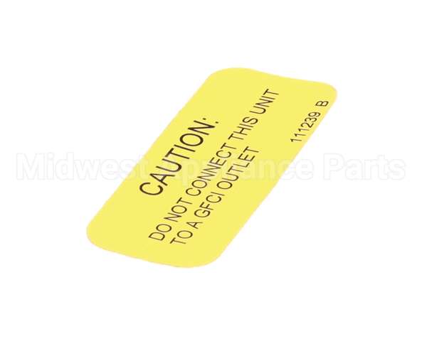 111239 Cleveland Label;Gfci Warning