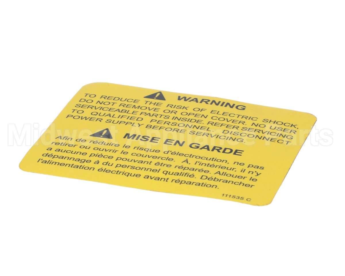 111535 Cleveland Label; Warning Power Disconnec