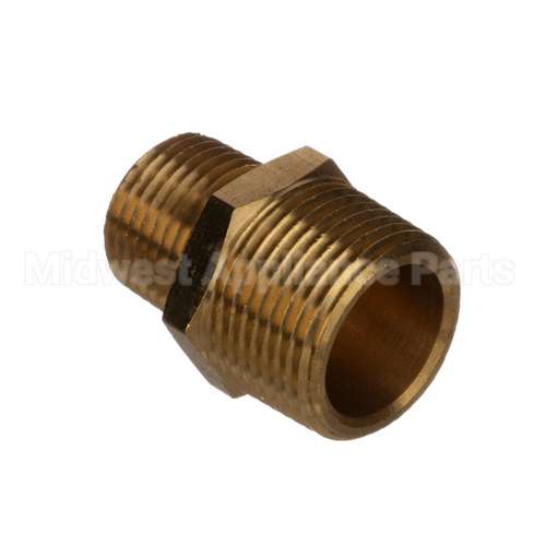 112RJF Lancer Brass Hex Nipple 3/4 Mpt X 1/2