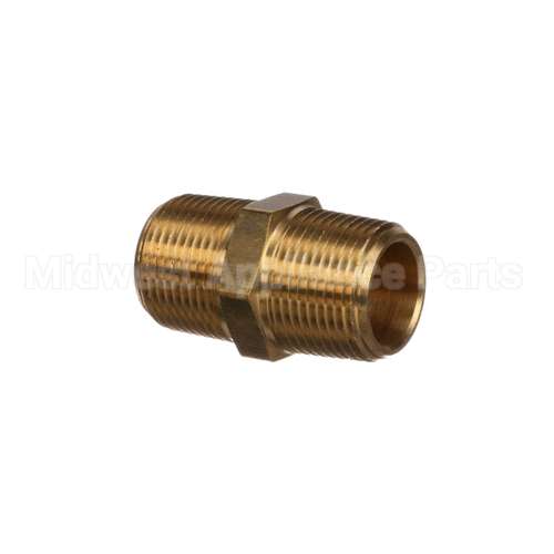 112XJ Lancer Brass Hex Nipple 3/4 Mpt X 3/4