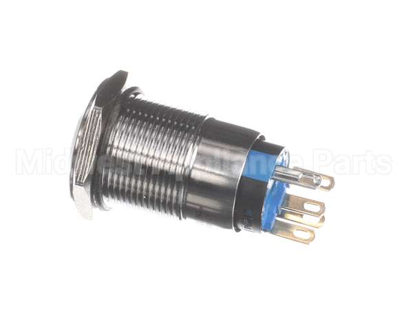 11392 Halton Blue Illum Metal Push Button