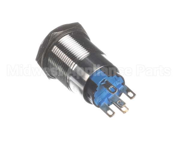 11392 Halton Blue Illum Metal Push Button