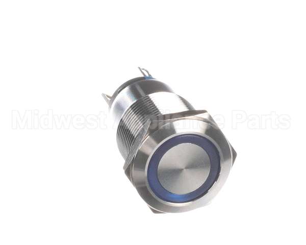 11392 Halton Blue Illum Metal Push Button