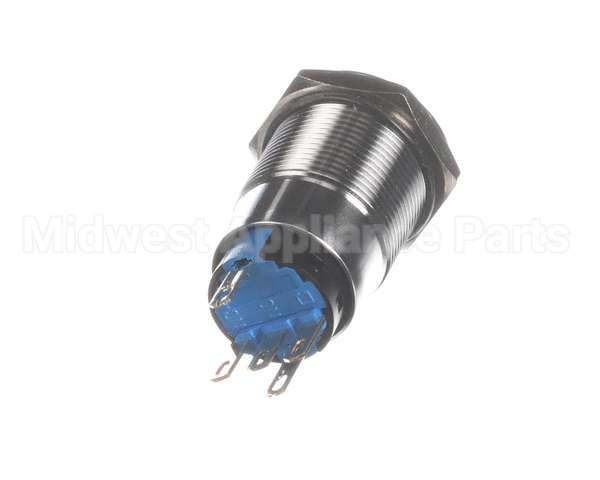 11392 Halton Blue Illum Metal Push Button