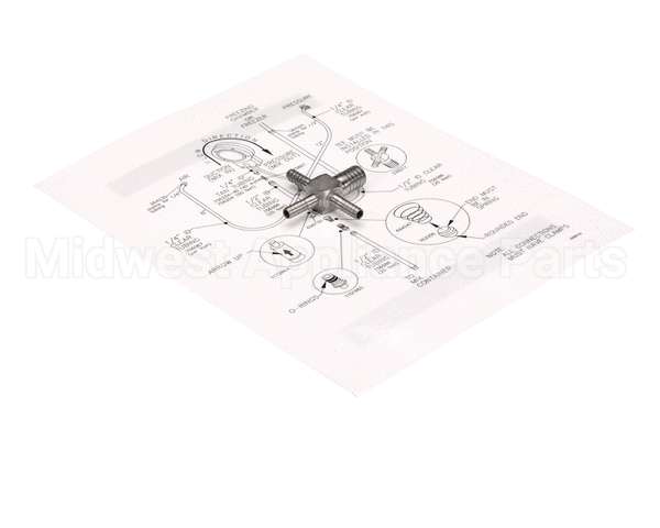 1177816 Stoelting Kit; 4-Way Tee Replacement