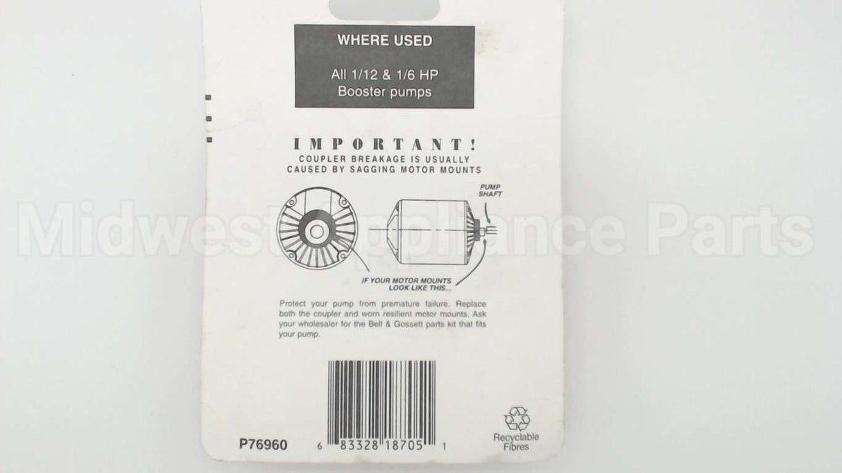 118705 Xylem-Bell & Gossett C.i.booster Pump Coupler