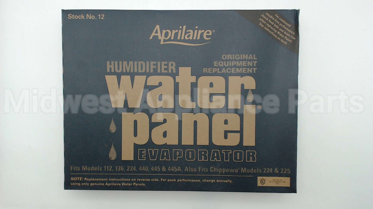 12 Aprilaire Water Panel