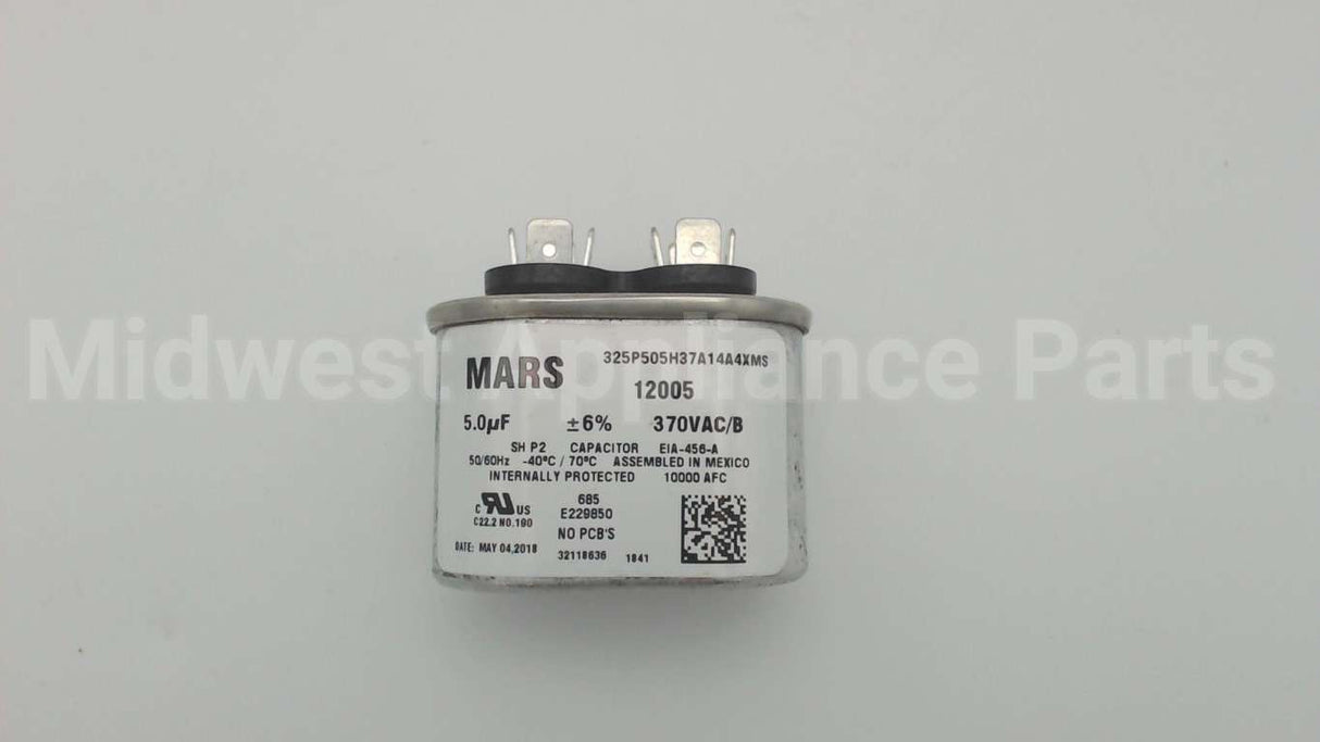 12005 MARS 5Mfd 370V Oval Run Capacitor