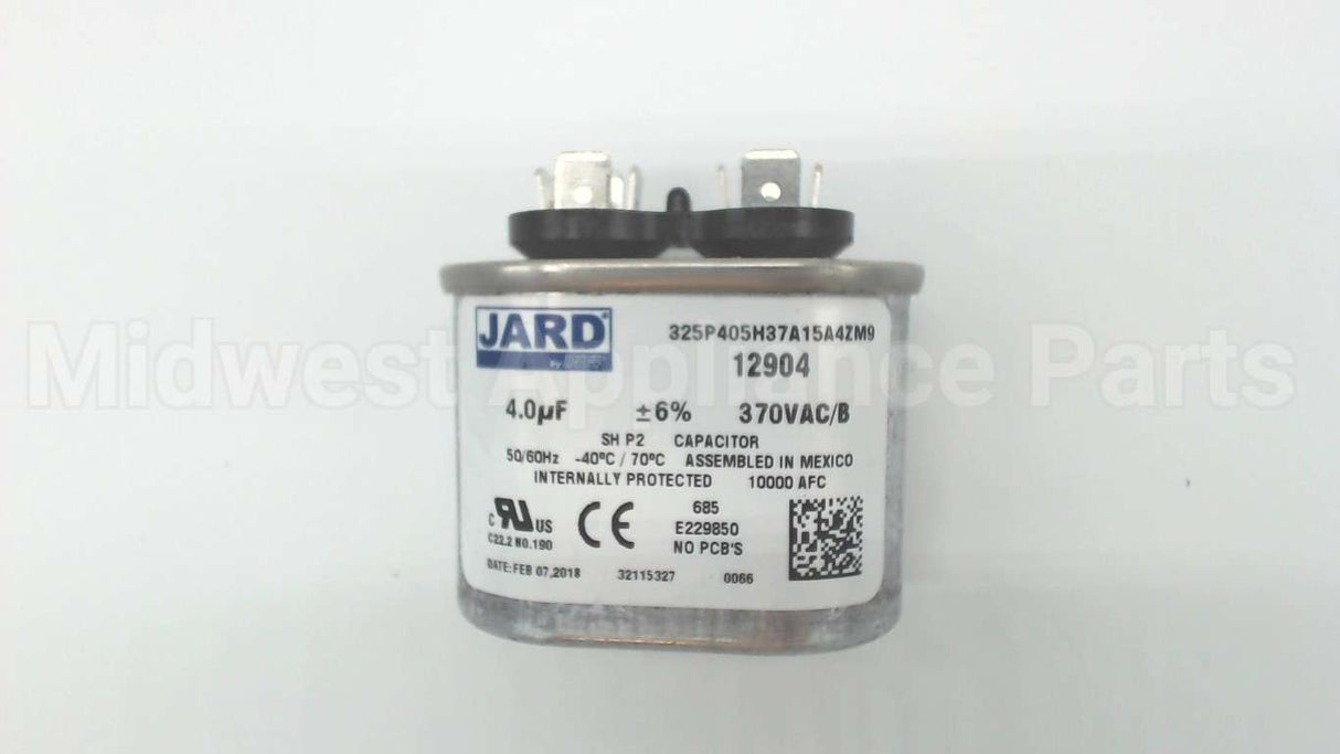 12904 MARS 4Mfd 370V Oval Run Capacitor