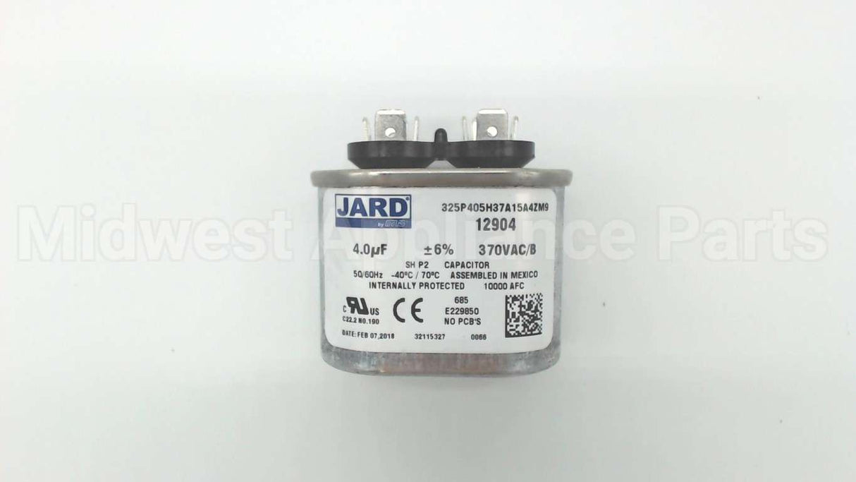12904 MARS 4Mfd 370V Oval Run Capacitor