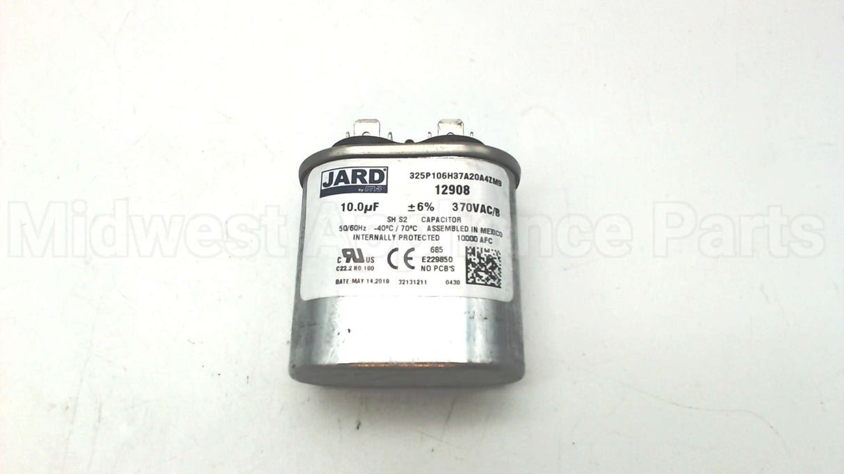 12908 MARS 10Mfd 370V Oval Run Capacitor