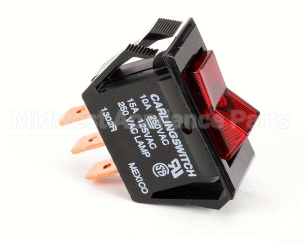 12920.0002 Bunn Switch,On/Off-Lighted Red-250