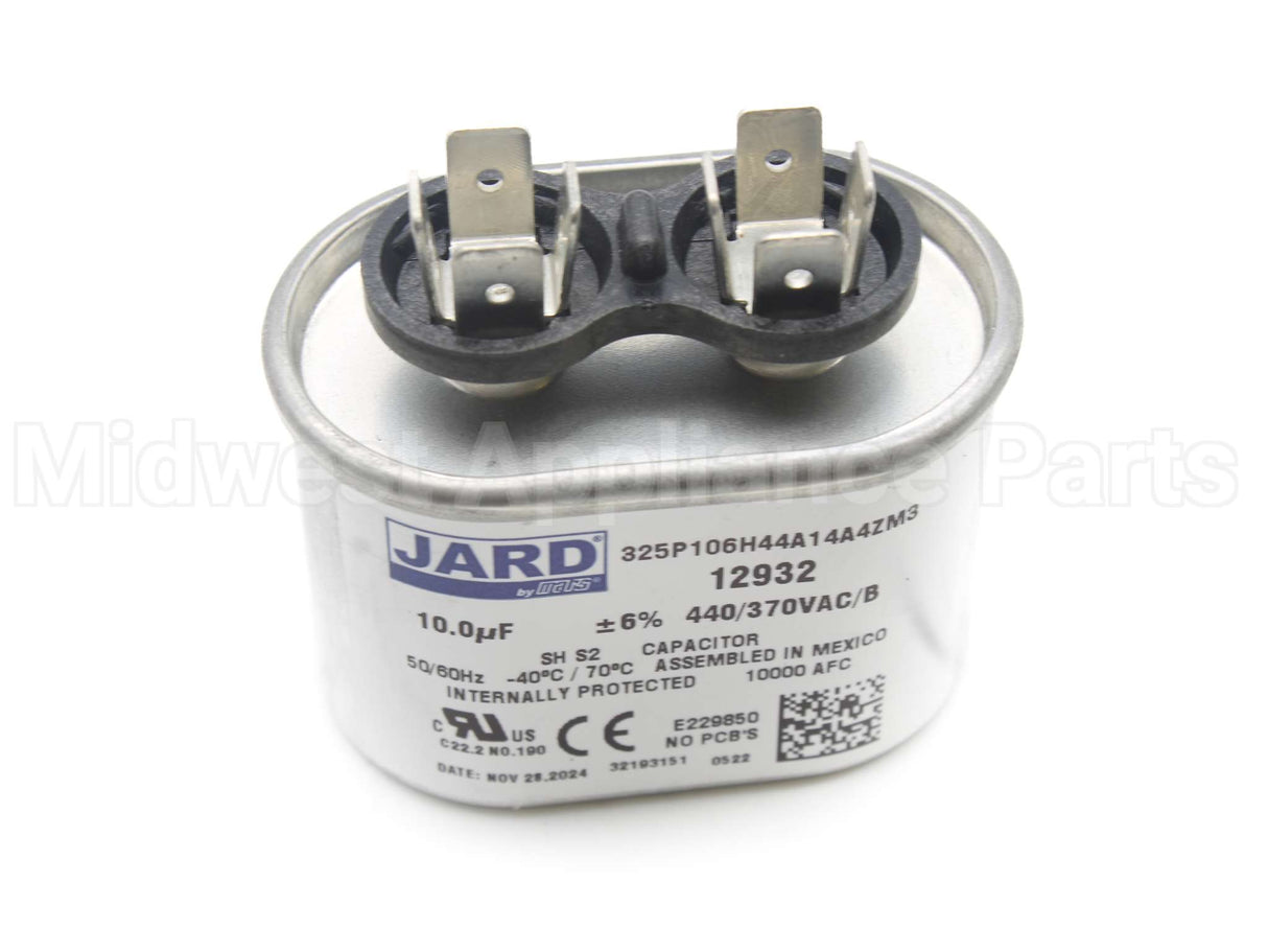 12932 MARS 10Mfd 440V Oval Run Capacitor