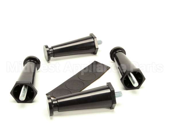 13255.0003 Bunn Kit, Leg-4.0 Adj Blk Plstc Flg