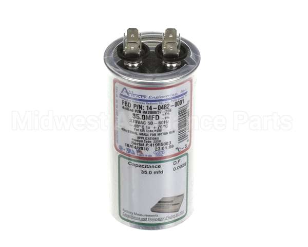 14-0482-0001 Fbd Capacitor, Run, 60Hz, Compress