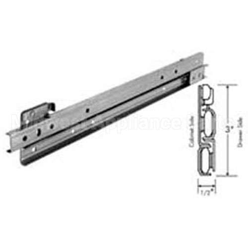 1425-2024-1000 Compatible Standard Keil Slide, Drawer, 24", S/S, Pair