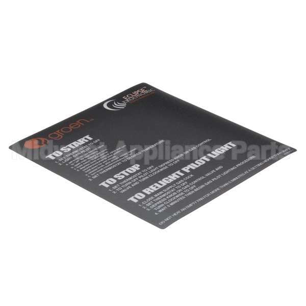 146198 Compatible Groen Overlay, Braising Pan Mi Llivolt Ignition Manual
