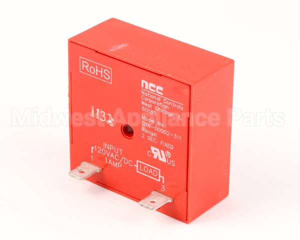 153324 Duke Timer,Delay 120V, 2 Second Fixed