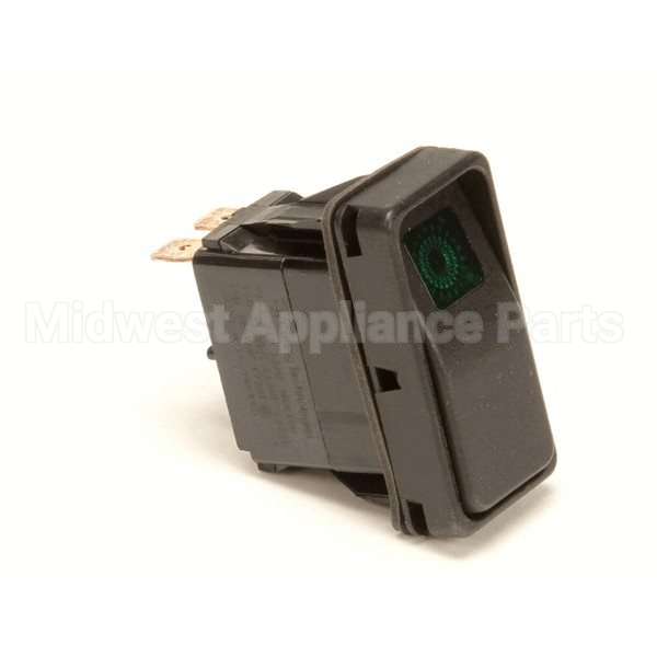 155548 Compatible Groen Powerswitch, Recessed R Ocker, Green Indicator L