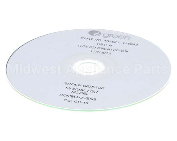 155943 Groen Cd - Service Manual, Combo Ove