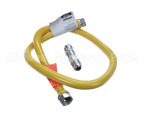 1650NPFS48 Dormont Stationary Gas Connector, 1/2 Dia., 48 L